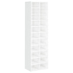 VidaXL Schoenenkast 54x34x183 cm spaanplaat hoogglans wit