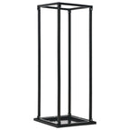 Vidaxl haardhoutrek met basis 37x37x113 cm staal zwart