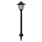 Vidaxl solarlampen 6 st led zwart