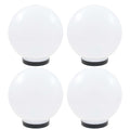 Vidaxl led-bollampen 4 st rond 25 cm pmma