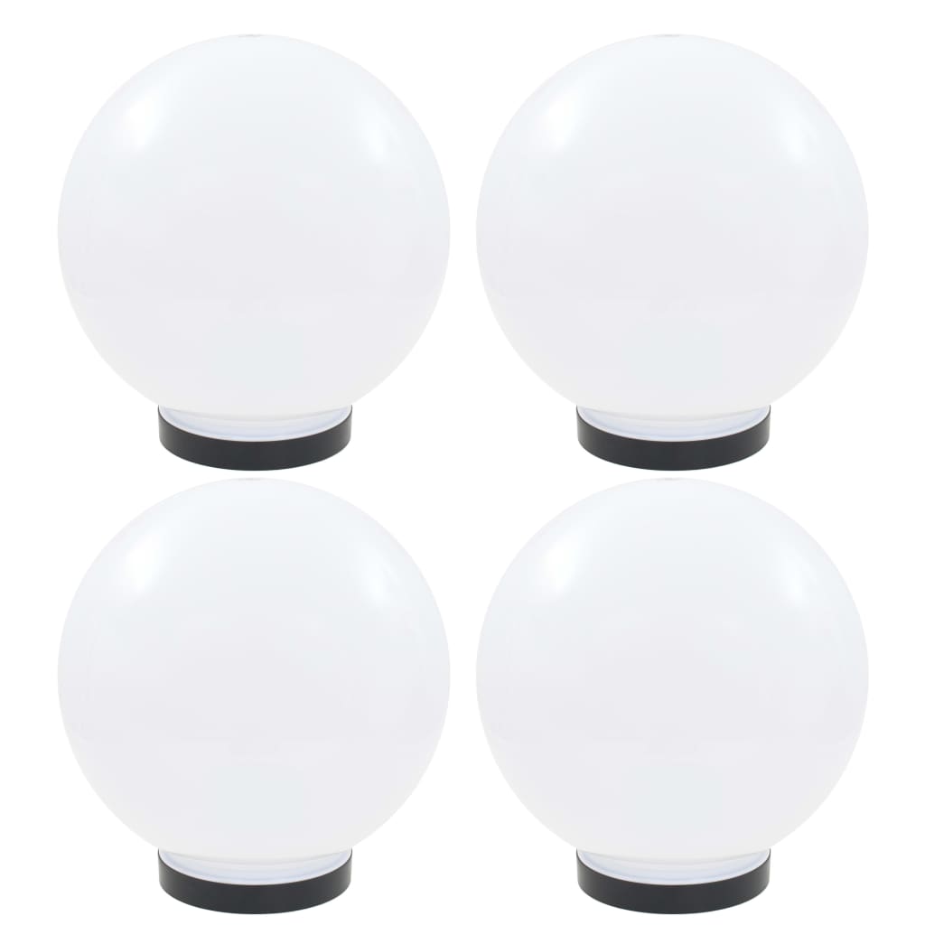 Vidaxl led-bollampen 4 st rond 25 cm pmma