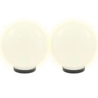 Vidaxl led-bollampen 4 st rond 25 cm pmma