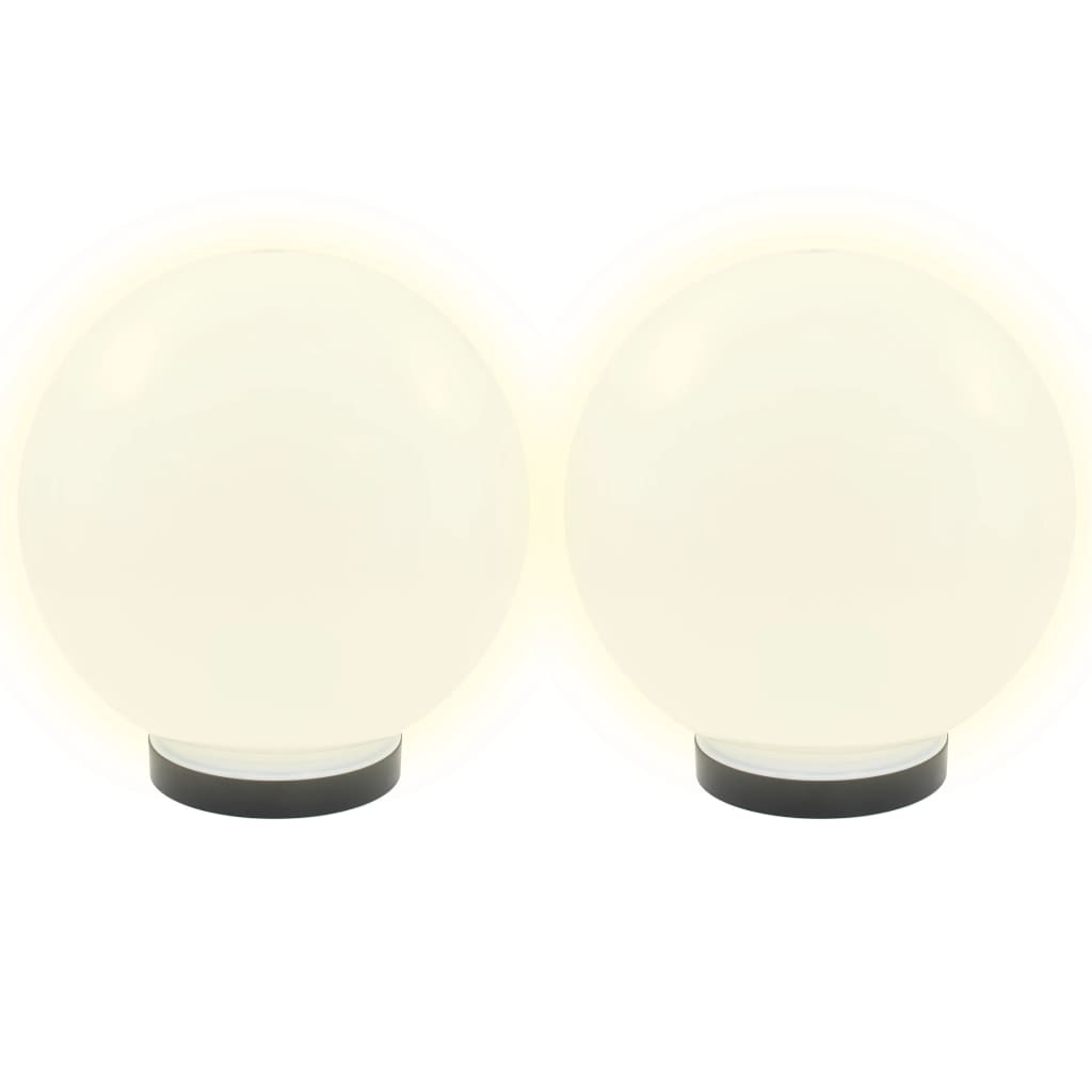 Vidaxl led-bollampen 4 st rond 25 cm pmma