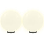 Vidaxl led-bollampen 4 st rond 30 cm pmma