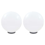 VidaXL LED-bollampen 2 st rond 50 cm PMMA
