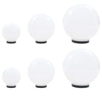 Vidaxl 6-delige led-bollampenset rond 20 30 40 cm pmma