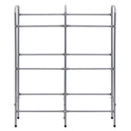 Vidaxl opbergrek voor 6 kratten 96x33x116 cm steel zilverkleurig