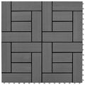 VidaXL 22 st Terrastegels 30x30 cm 2 m² HKC grijs
