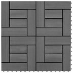 VidaXL 22 st Terrastegels 30x30 cm 2 m² HKC grijs