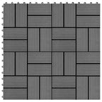 VidaXL 22 st Terrastegels 30x30 cm 2 m² HKC grijs