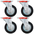 Vidaxl 8 st zwenkwielen 100 mm