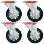 Vidaxl 12 st zwenkwielen 100 mm