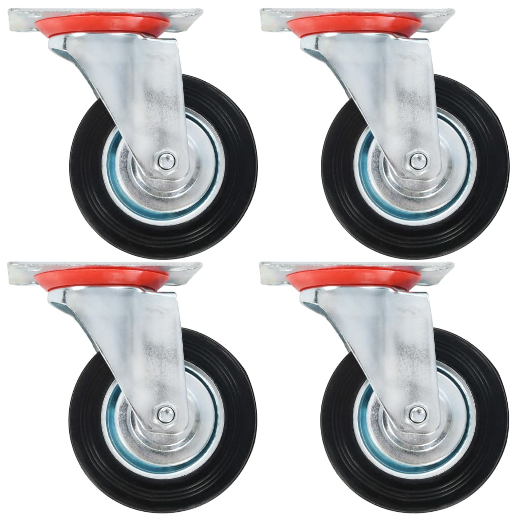 Vidaxl 16 st zwenkwielen 100 mm