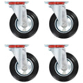 Vidaxl 8 st zwenkwielen 160 mm