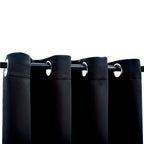 Vidaxl gordijn verduisterend met metalen ringen 290x245 cm zwart