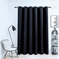 Vidaxl gordijn verduisterend met metalen ringen 290x245 cm zwart