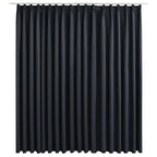 Vidaxl gordijn verduisterend met haken 290x245 cm zwart