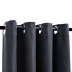 Vidaxl gordijnen verduisterend met ringen 2 st 140x245 cm antraciet
