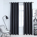 Vidaxl gordijnen verduisterend met ringen 2 st 140x245 cm antraciet