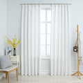 Vidaxl gordijnen verduisterend met haken 2 st 140x225 cm gebroken wit