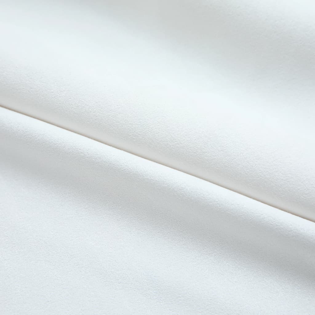 Vidaxl gordijnen verduisterend met haken 2 st 140x245 cm gebroken wit