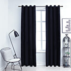 Vidaxl gordijn verduisterend met ringen 2 st 140x245 cm fluweel zwart