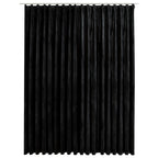 Vidaxl gordijn verduisterend met haken 290x245 cm fluweel zwart