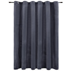 Vidaxl gordijn verduisterend met ringen 290x245 cm fluweel antraciet
