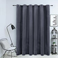 Vidaxl gordijn verduisterend met ringen 290x245 cm fluweel antraciet