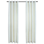 Vidaxl gordijn verduisterend met ringen 2 st 140x175 cm fluweel crème