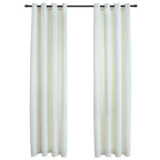 Vidaxl gordijn verduisterend met ringen 2 st 140x245 cm fluweel crème