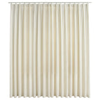Vidaxl gordijn verduisterend met haken 290x245 cm fluweel crème