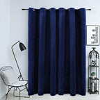 Vidaxl gordijn verduisterend met ringen 290x245 cm fluweel blauw