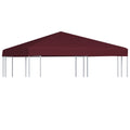 Vidaxl prieeldak 310 g m² 3x3 m bordeaux