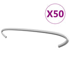 Vidaxl gabionhaken 50 st 20 cm gegalvaniseerd staal