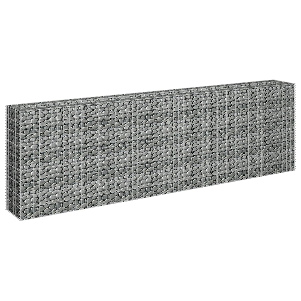 Vidaxl gabion plantenbak verhoogd 270x30x90 cm gegalvaniseerd staal