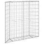 Vidaxl gabion plantenbak trapezium 100x20x100 cm gegalvaniseerd staal