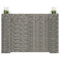 VidaXL Gabion plantenbak H-vormig 260x40x180 cm staaldraad