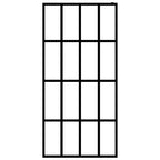 Vidaxl inloopdouchewand 100x195 cm transparant gehard glas