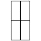 Vidaxl inloopdouchewand 80x195 cm mat gehard glas