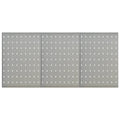 Vidaxl gaatjespaneel wandgemonteerd 3 st 40x58 cm staal