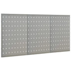 Vidaxl gaatjespaneel wandgemonteerd 3 st 40x58 cm staal
