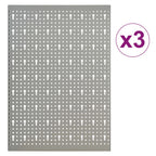 Vidaxl gaatjespaneel wandgemonteerd 3 st 40x58 cm staal
