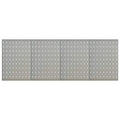 Vidaxl gaatjespanelen wandgemonteerd 4 st 40x58 cm staal