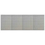 Vidaxl gaatjespanelen wandgemonteerd 4 st 40x58 cm staal