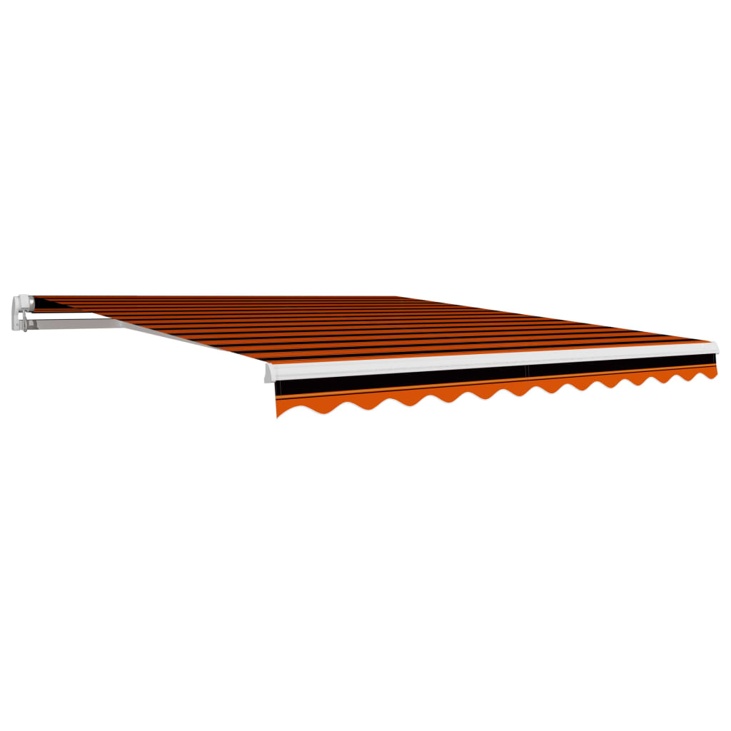 Vidaxl luifeldoek 300x250 cm canvas oranje en bruin