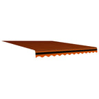 Vidaxl luifeldoek 300x250 cm canvas oranje en bruin