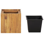 VidaXL Plantenbak verhoogd 24,5x24,5x25 cm massief acaciahout