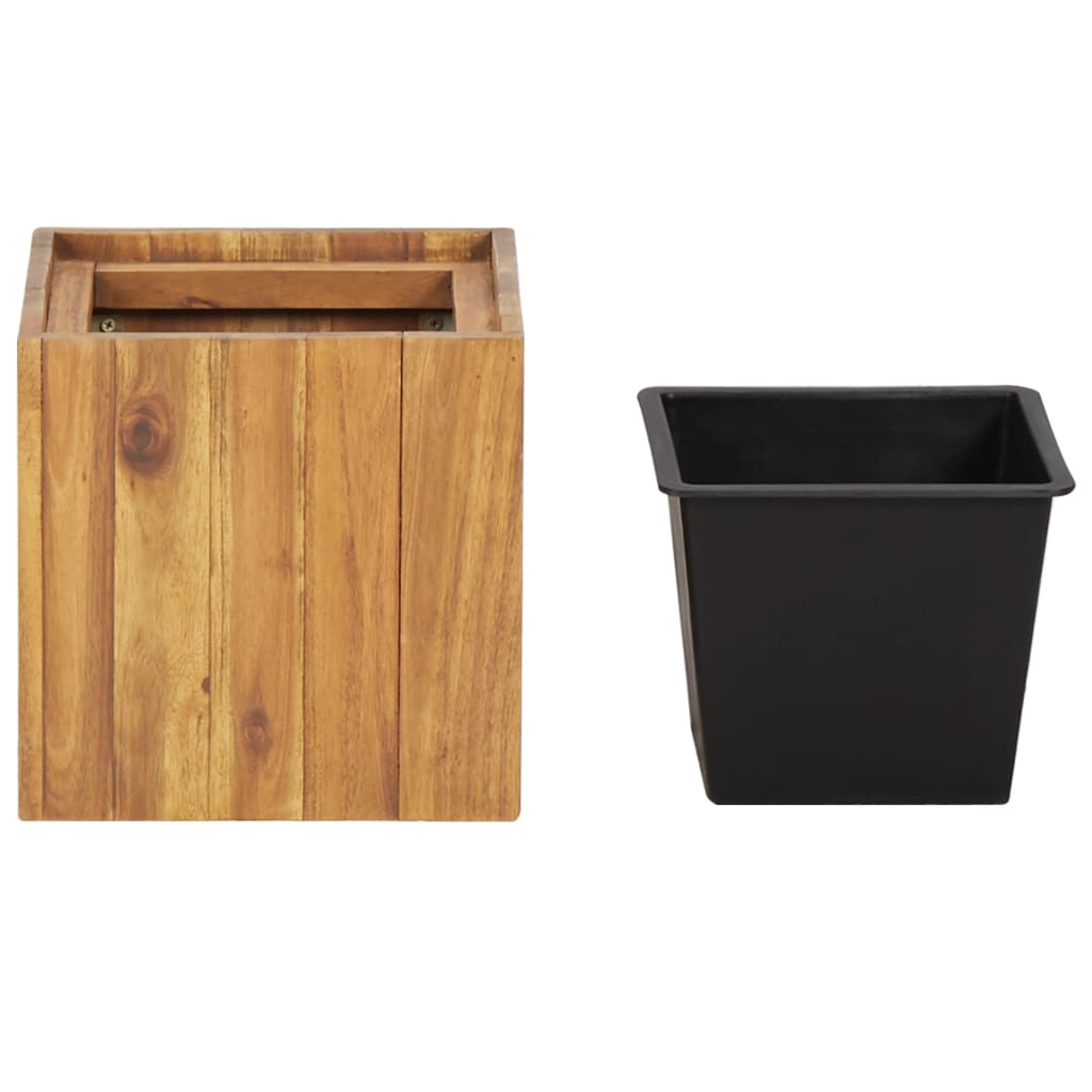 VidaXL Plantenbak verhoogd 24,5x24,5x25 cm massief acaciahout