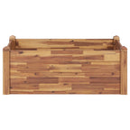 Vidaxl plantenbak verhoogd 110x60x44 cm massief acaciahout